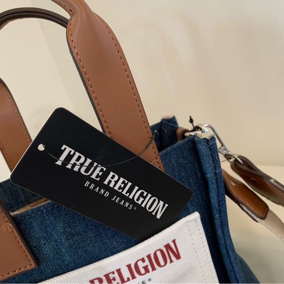 *NWT* True Religion Denim Mini Tote and Crossbody Strap - Picture 14 of 14
